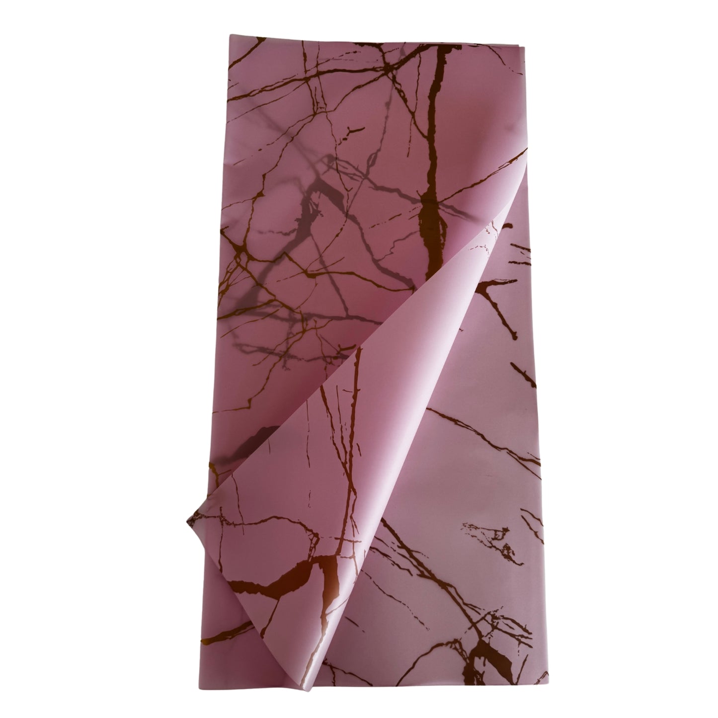 Bopp Silk Wrap: Marble Effect Pink and Gold Print EPP0576K (Pack of 20)(R2.45ea)