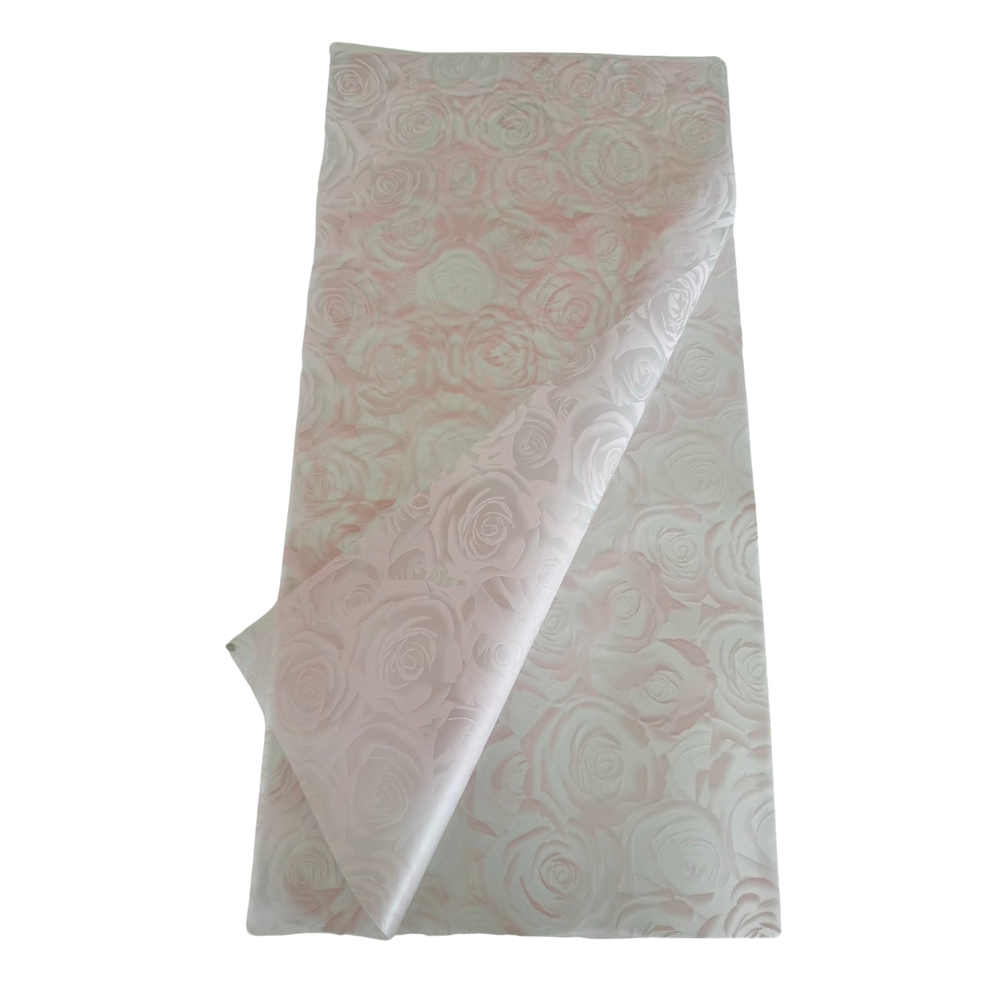 Bopp Silk Wrap: Transparent with Light Pink Rose Print EPP0804G (Pack of 20)(R2.45ea)