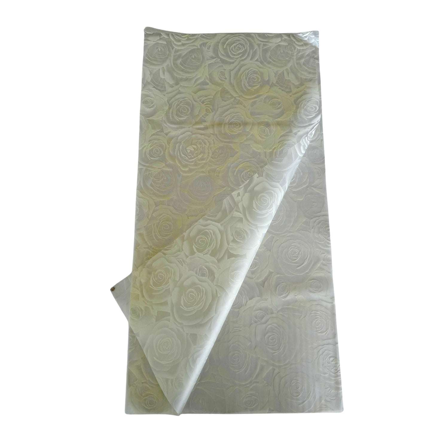 Bopp Silk Wrap: Transparent with Yellow Rose Print EPP0804K (Pack of 20)(R2.45ea)
