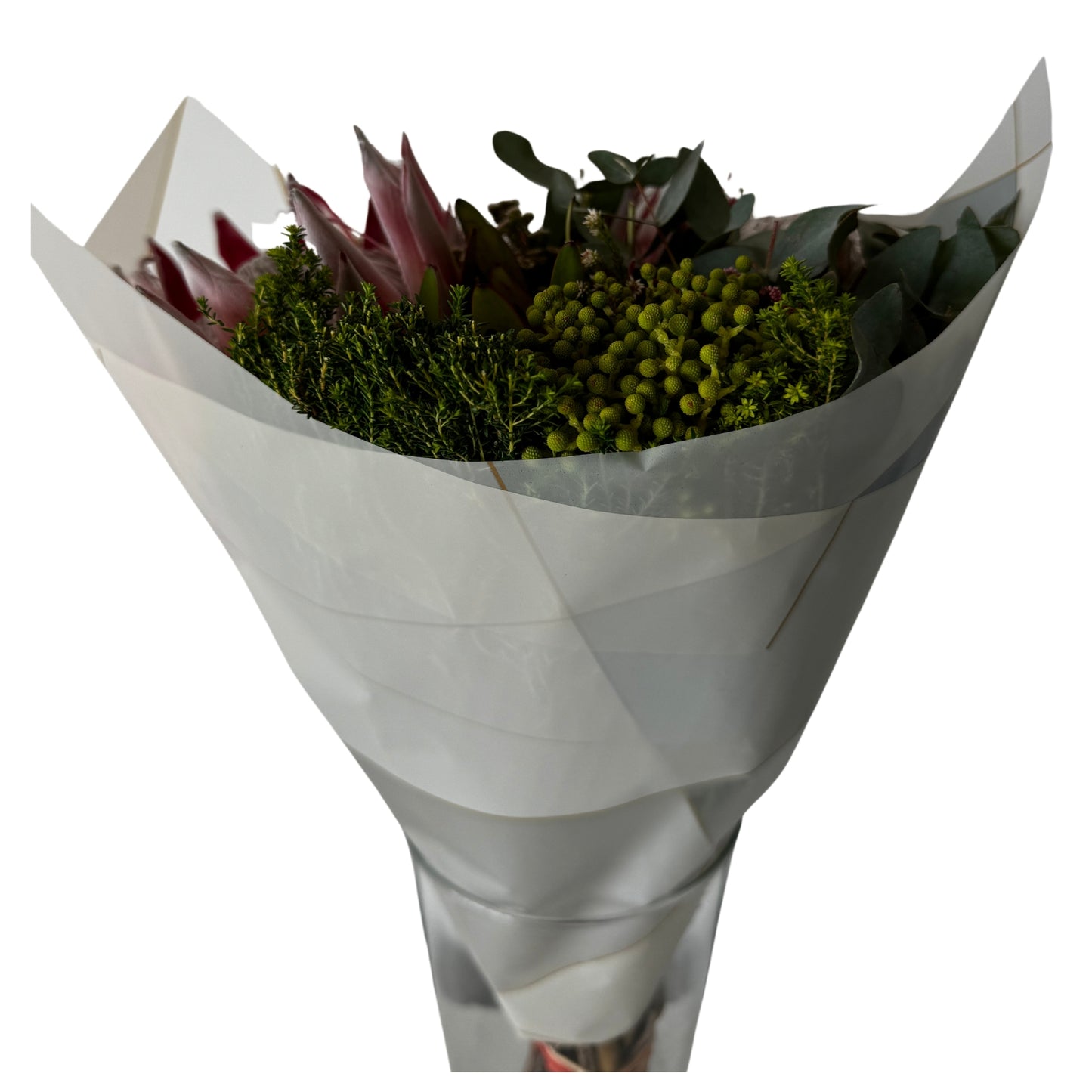 Bopp Silk Wrap: Geometric Effect Grey Cream & White Print EPP0804N (Pack of 20)(R2.45ea)