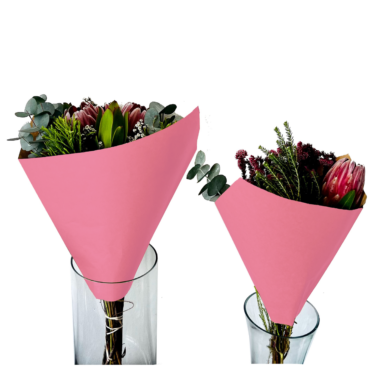 Pink Print Eco Bouquet Drop-In Sleeve 2 (Pack of 20)