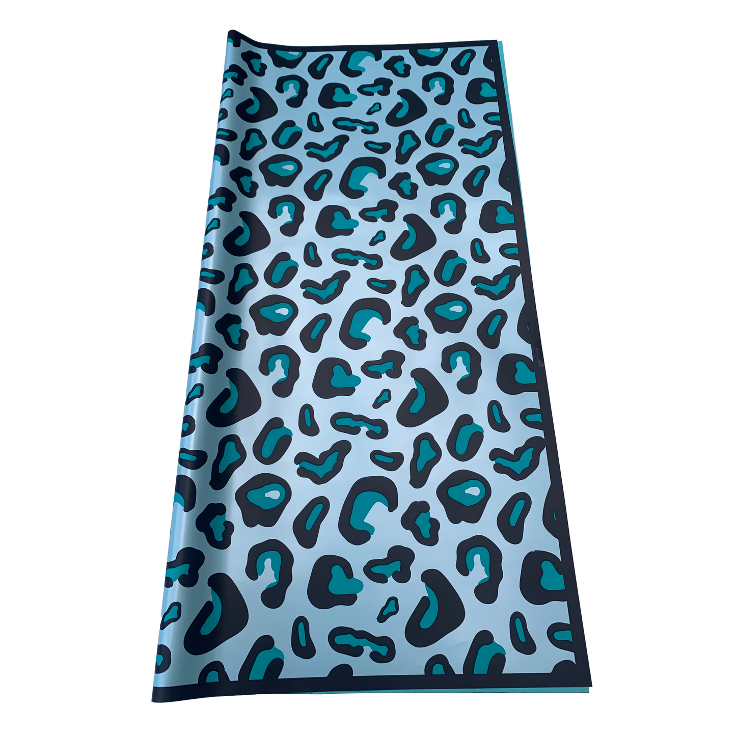 Bopp Silk Wrap: LEOPARD PRINT TURQUOISE EPP0895A (Pack of 20)(R2.45ea)