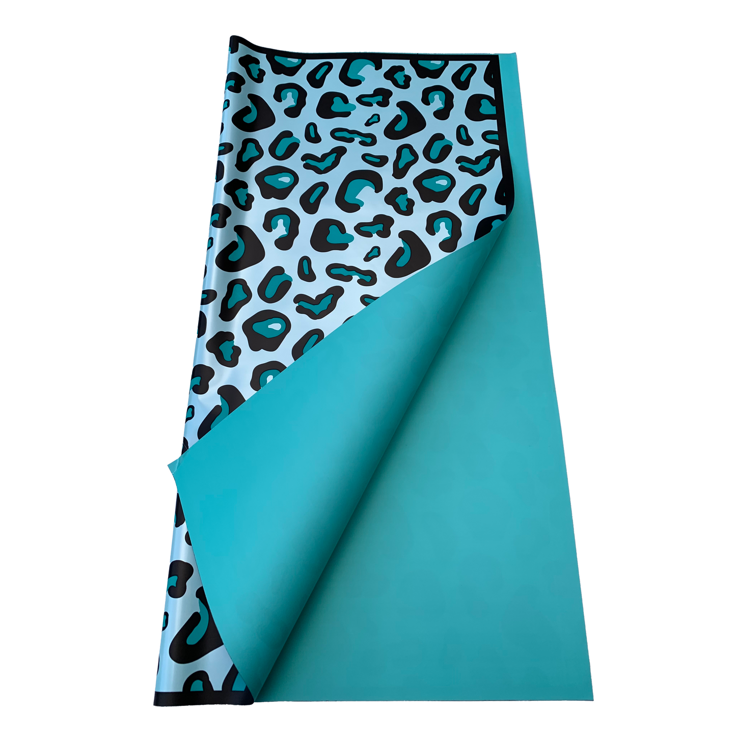 Bopp Silk Wrap: LEOPARD PRINT TURQUOISE EPP0895A (Pack of 20)(R2.45ea)