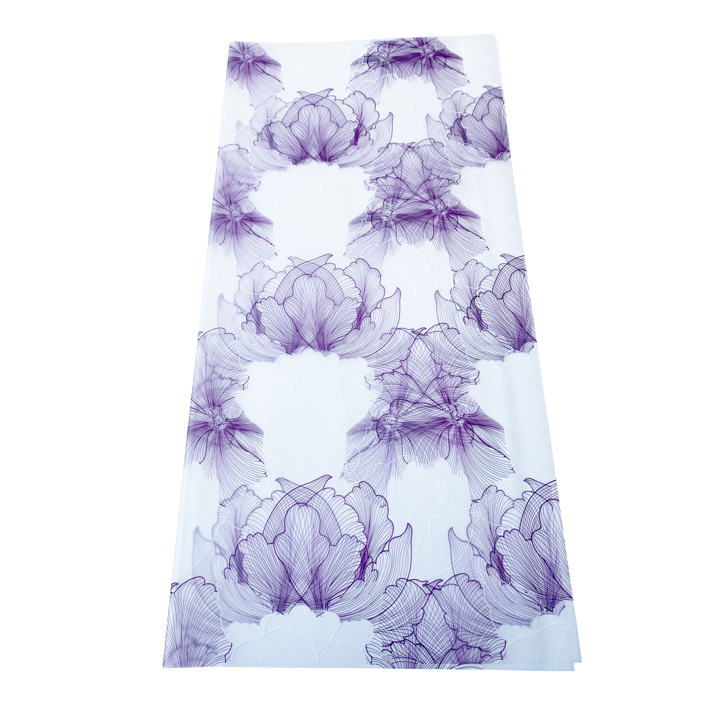 Bopp Silk Wrap: PURPLE FLOWER DESIGN EPP0985A (Pack of 20)(R2.45ea)