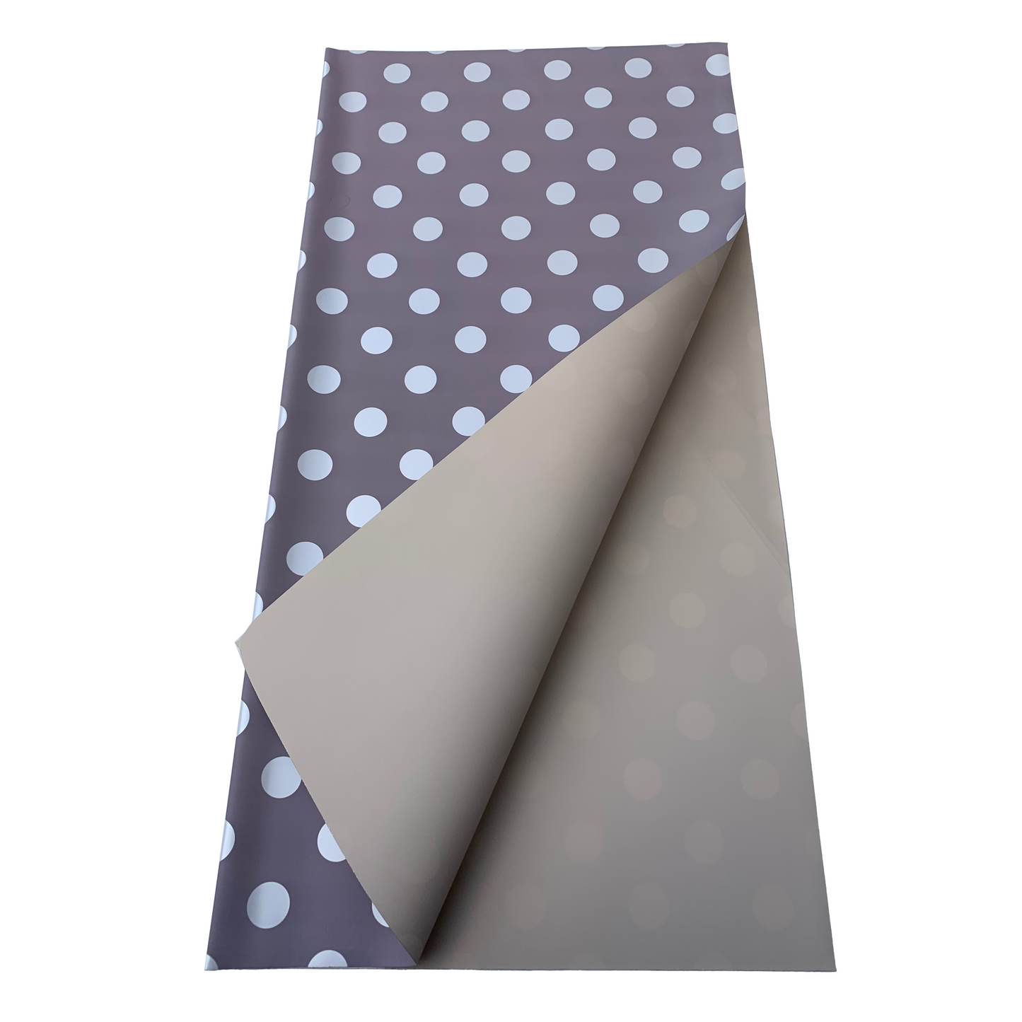 Bopp Silk Wrap: SOLID GREY WITH WHITE POLKA DOTS EPP0893B (Pack of 20)(R2.45ea)