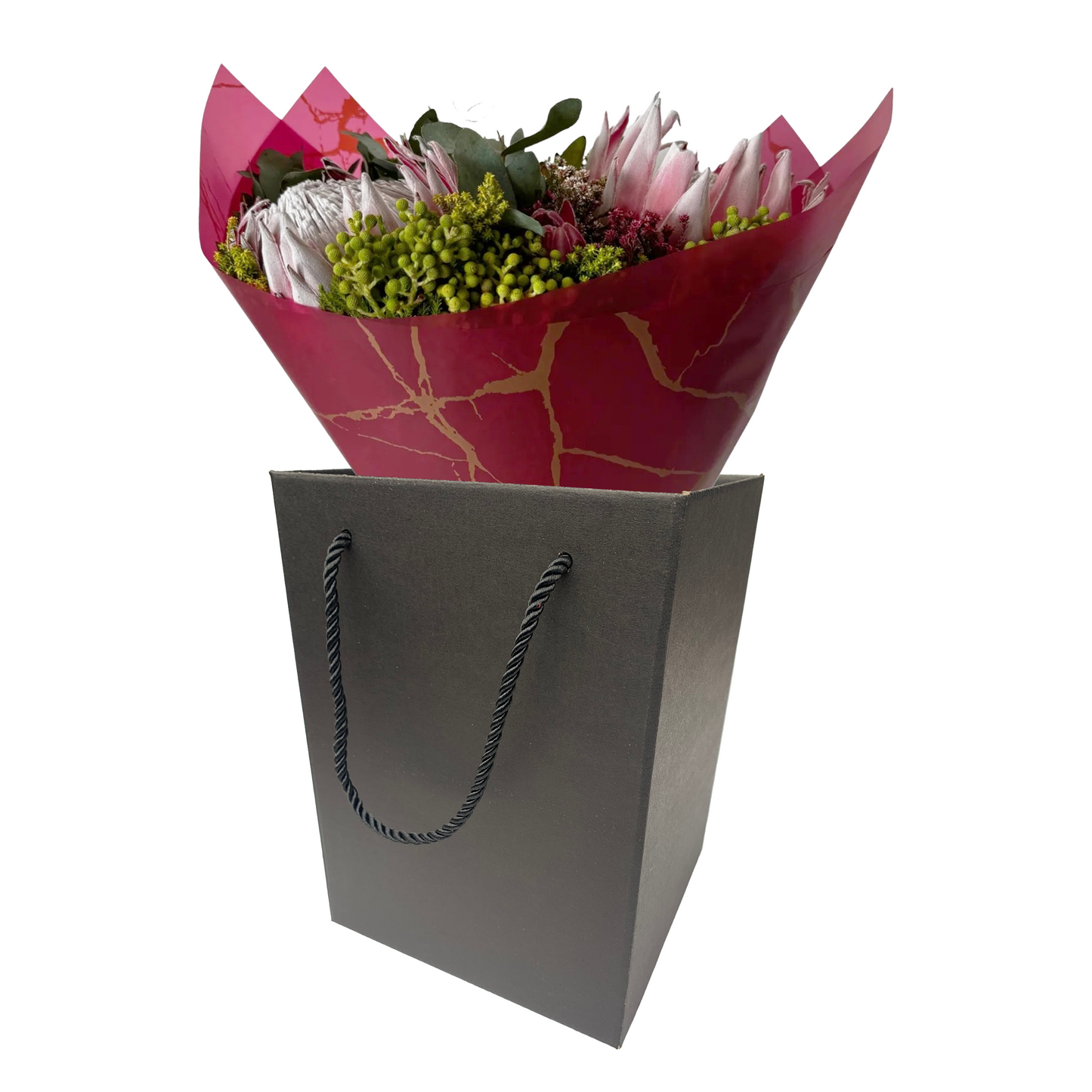 Black E-Flute Kraft Florist Bouquet Box 2 (Pack of 20)(R22.95 ea)