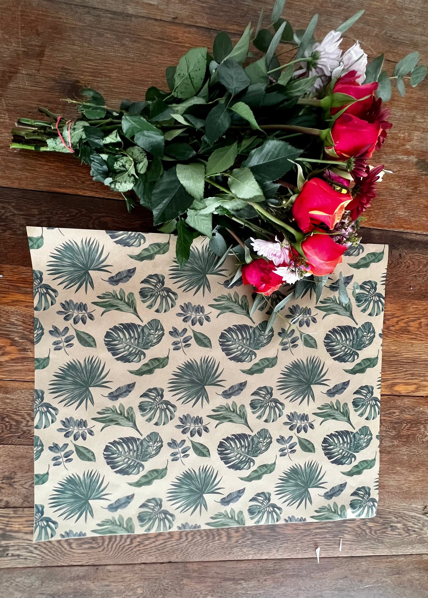 Botanical Print 80gsm Kraft Paper Sheets (Pack of 250 sheets)(R2.59c Per Sheet)