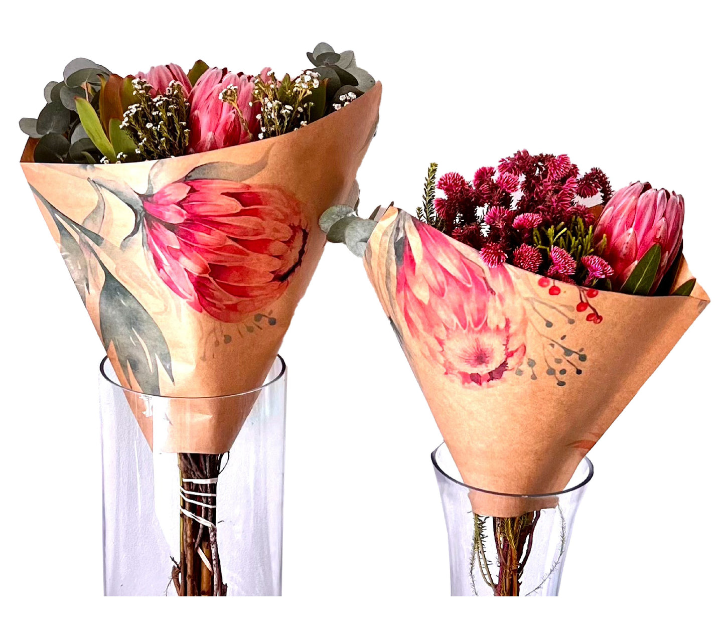 Protea Print Eco Bouquet Drop-In Sleeve 2 (60gsm)(Pack of 20)(R5.42 & R6.99)