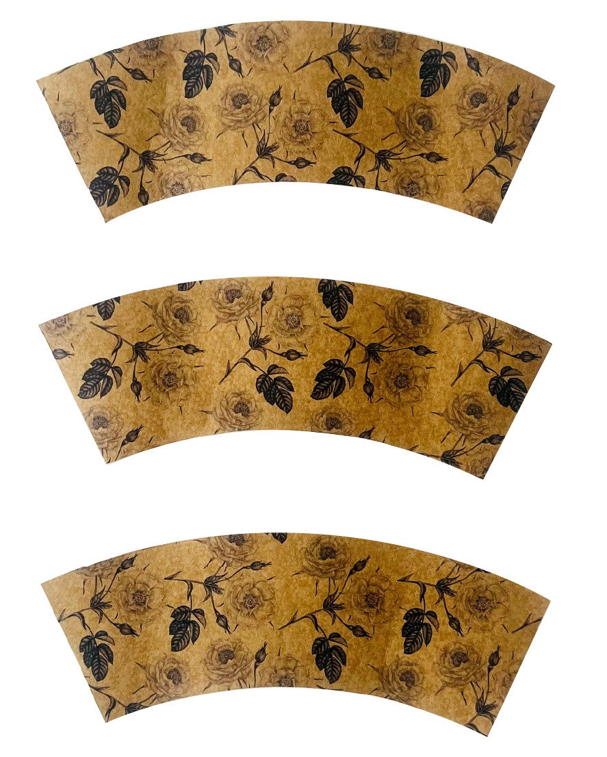 Rose Print Kraft Pot Cover For Plants (pack of 20)