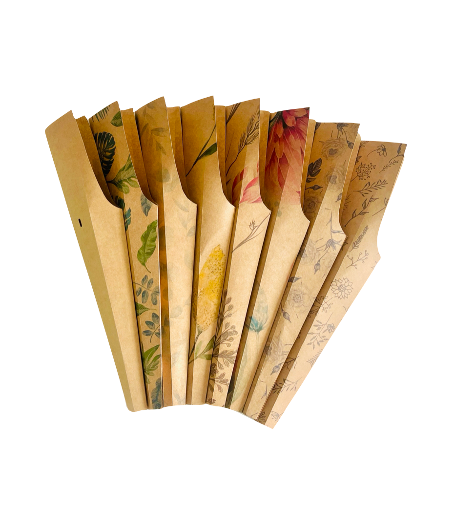 Botanical Print Single Rose Drop-In Sleeve (Pack of 20) (R7.46ea)