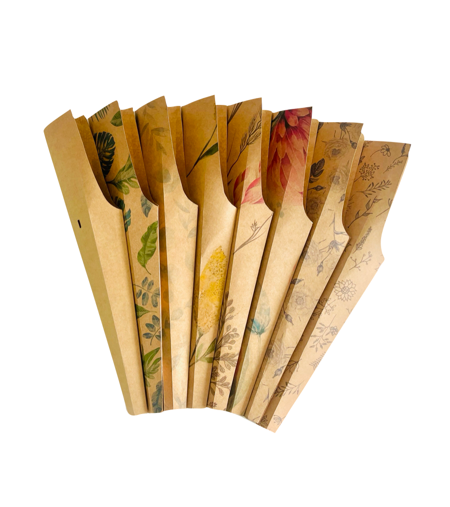 Meadow Print Single Rose Drop-In Sleeve (Pack of 20) (R7.46ea)