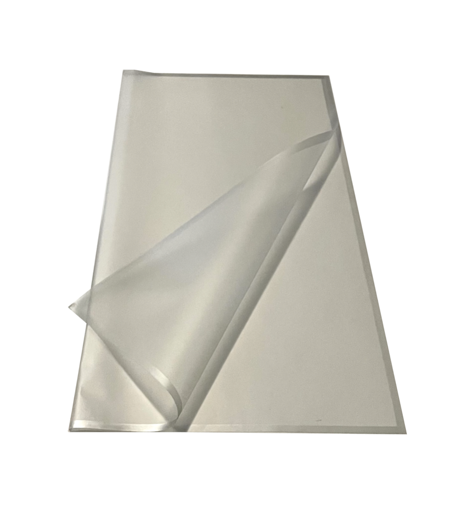 Bopp Silk Wrap: Transparent Silver with Solid Silver Border EPP0586A (Pack of 20)(R2.45ea)