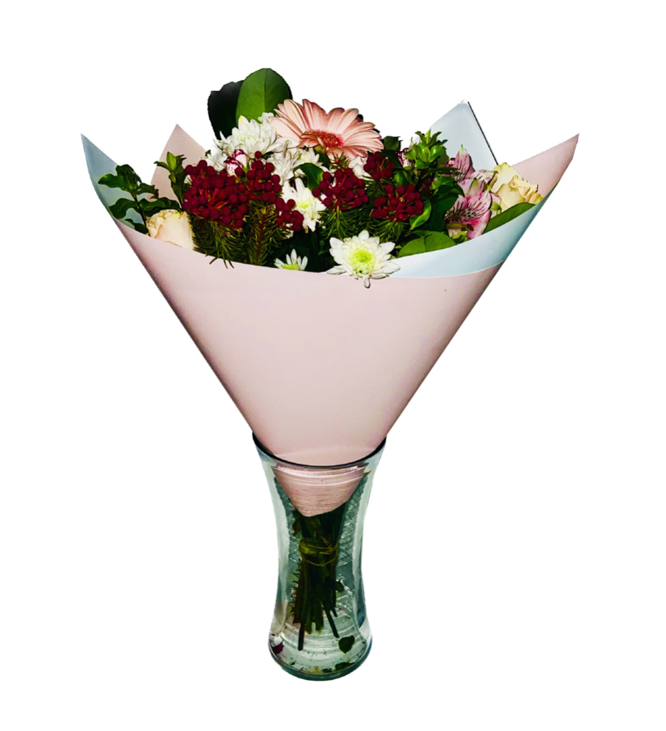 Bopp Silk Wrap: Two Tone Light Pink and White EPP0583C (Pack of 20)(R2.45ea)