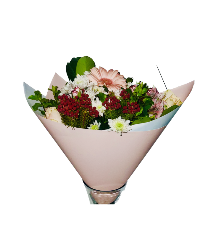 Bopp Silk Wrap: Two Tone Light Pink and White EPP0583C (Pack of 20)(R2.45ea)