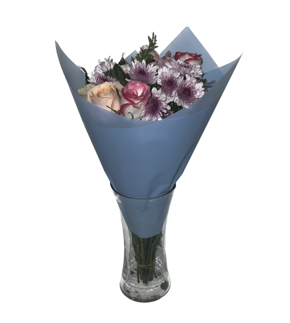 Bopp Silk Wrap: Solid Colour Transparent Sky Blue EPP0579J (Pack of 20)(R2.45ea)