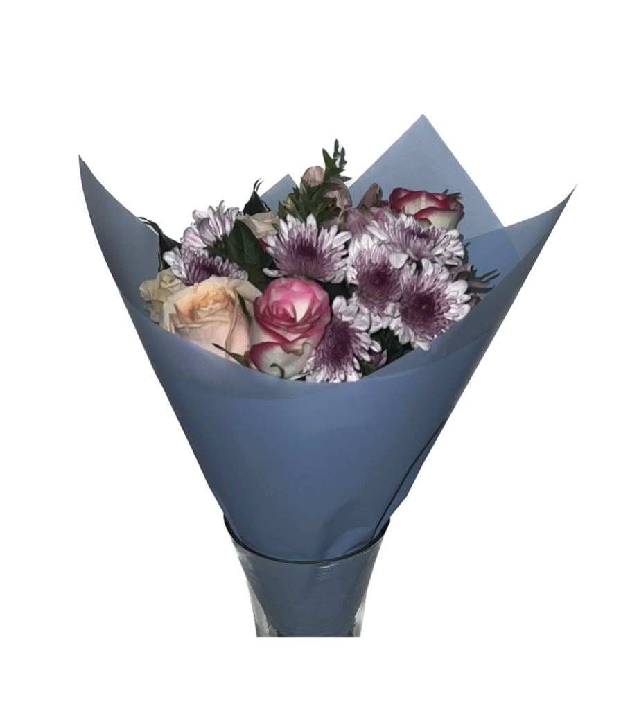 Bopp Silk Wrap: Solid Colour Transparent Sky Blue EPP0579J (Pack of 20)(R2.45ea)