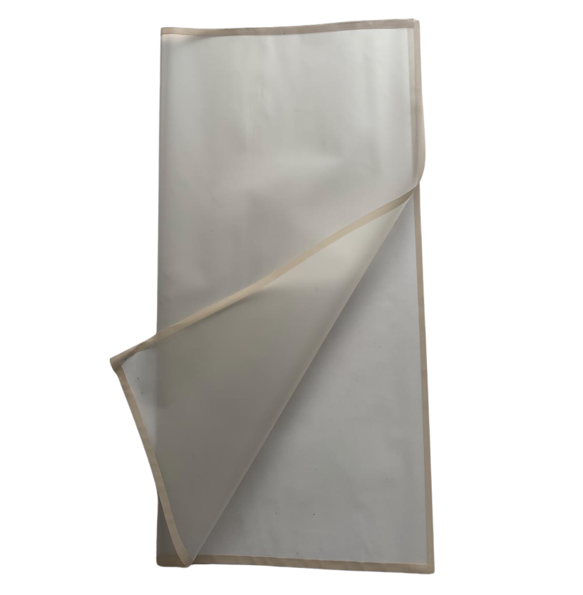 Bopp Silk Wrap: Light Grey with Brown Boarder EPP0955 (Pack of 20)(R2.45ea)