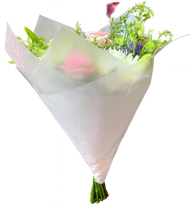 Bopp Silk Wrap: Transparent multi-lines, Pink EPP1036 (Pack of 20)(R2.45)