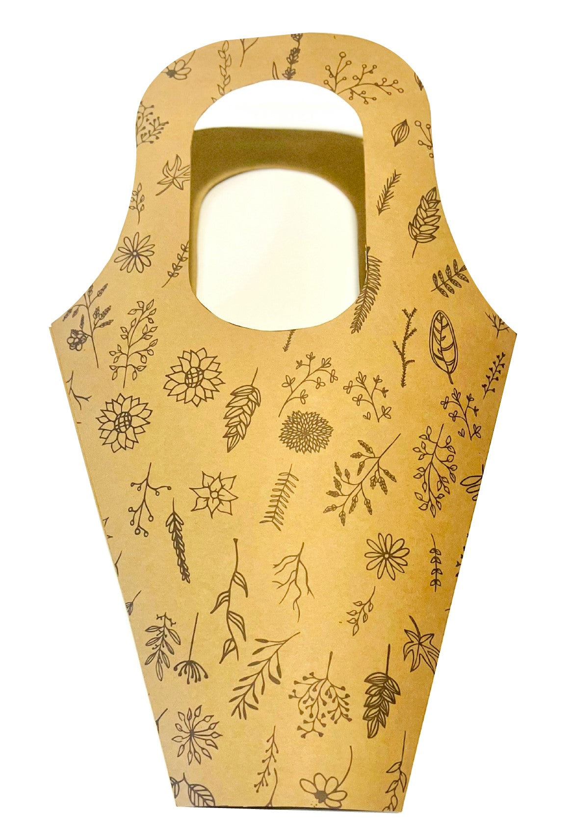WildFlower Print Bouquet Drop-In Carry Bag 1 (Pack of 20)