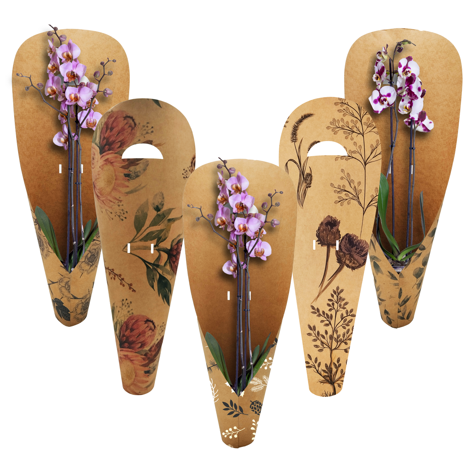 Large Orchid Carry Bags