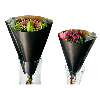 Black Print Eco Bouquet Drop-In Sleeve 1 (Pack of 20)
