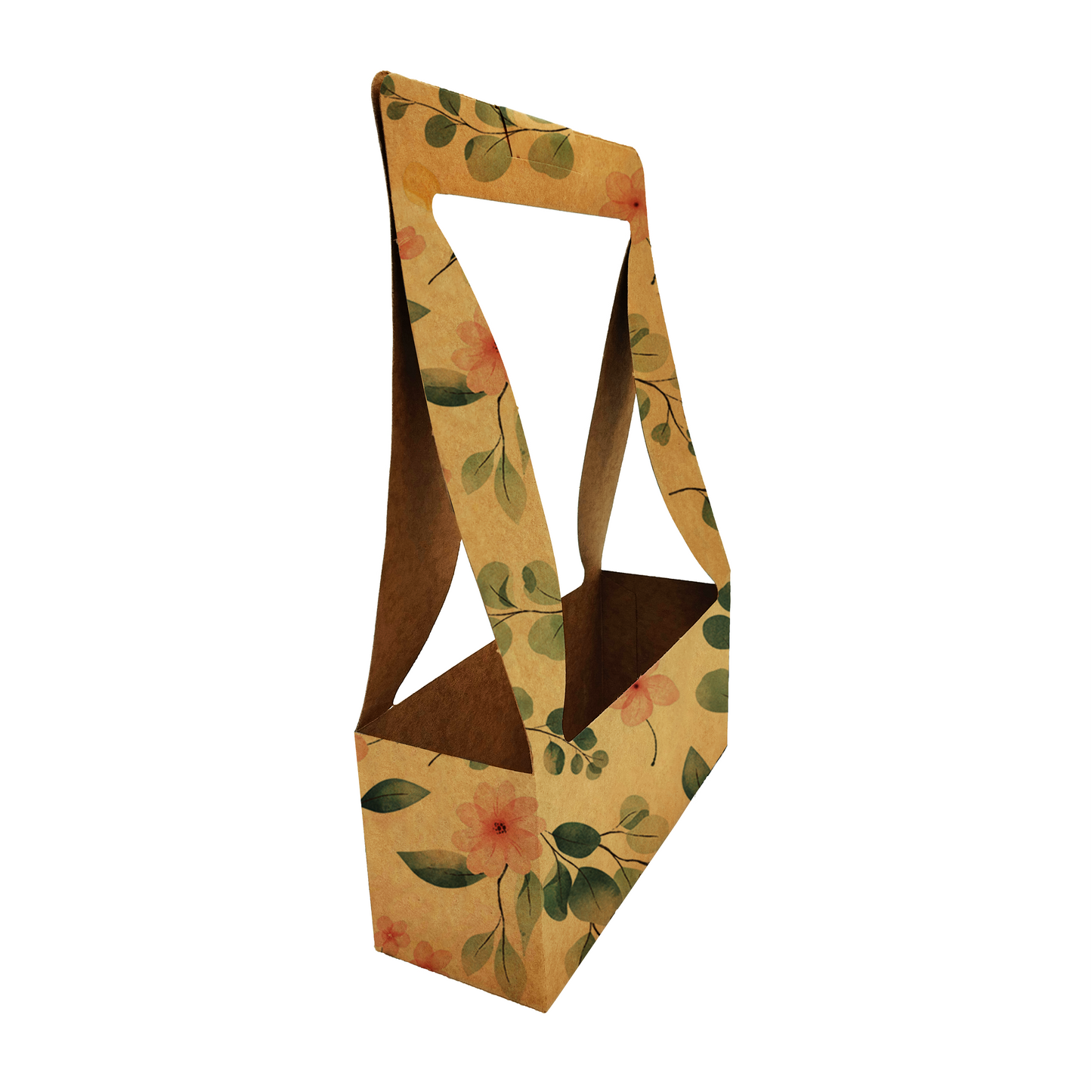 Eucalyptus Flower Print Bouquet Carry Box 1 (Pack of 20) (R11.25ea)