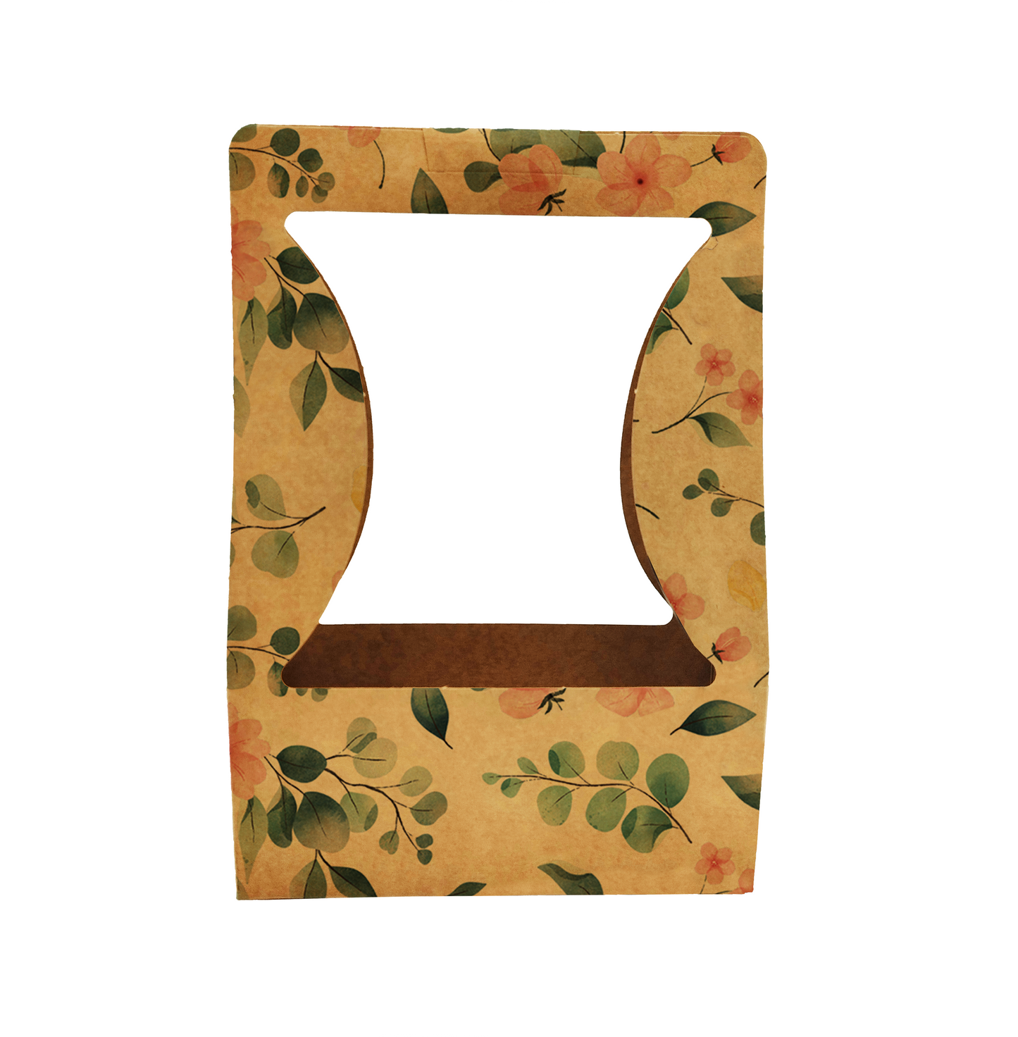 Eucalyptus Flower Print Bouquet Carry Box 1 (Pack of 20) (R11.25ea)