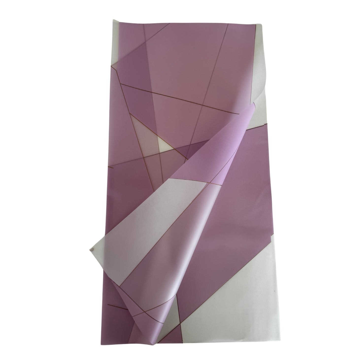 Bopp Silk Wrap: Geometric Effect Purple Pink & White Print EPP0804O (Pack of 20)(R2.45ea)