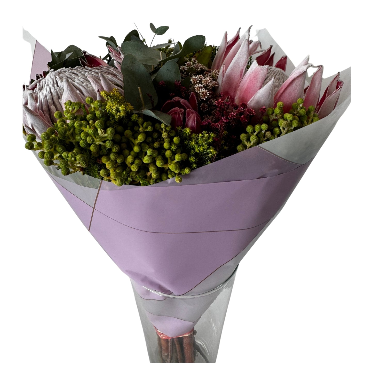 Bopp Silk Wrap: Geometric Effect Purple Pink & White Print EPP0804O (Pack of 20)(R2.45ea)