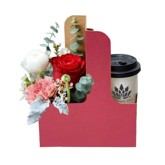 Pink Posy Coffee Flower Box 1 (Pack of 20) EPP1034G (Pack of 20)(R10.95ea)