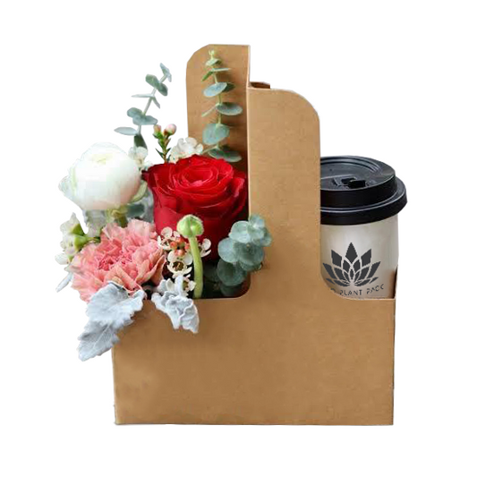 Plain Kraft Posy Coffee Flower Box 1 (Pack of 20) EPP1034H (Pack of 20)(R9.95ea)
