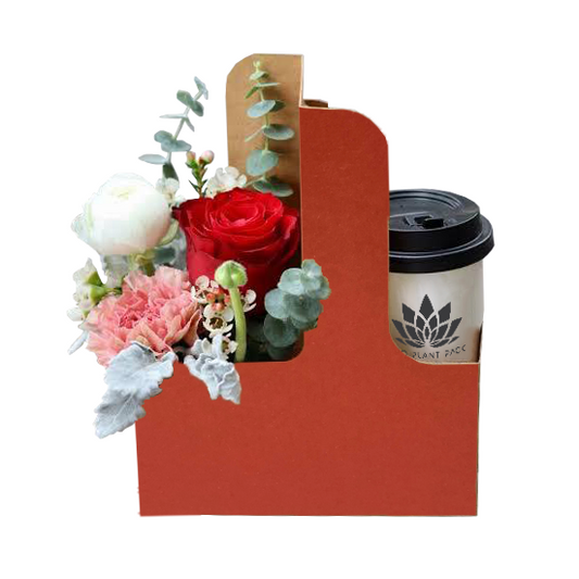 Red Posy Coffee Flower Box 1 (Pack of 20) EPP1034J (Pack of 20)(R10.95ea)