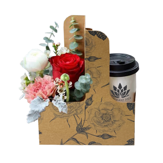 Rose Posy Coffee Flower Box 1 (Pack of 20) EPP1034L (Pack of 20)(R10.95ea)