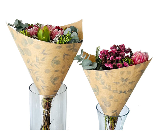 Eucalyptus Print Eco Bouquet Drop-In Sleeve 2 (Pack of 20)