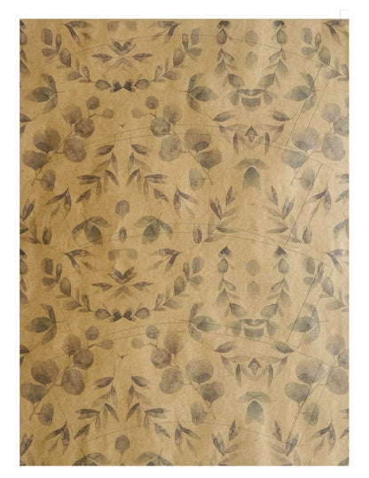 Eucalyptus Print Kraft Pot Cover For Plants (pack of 20)