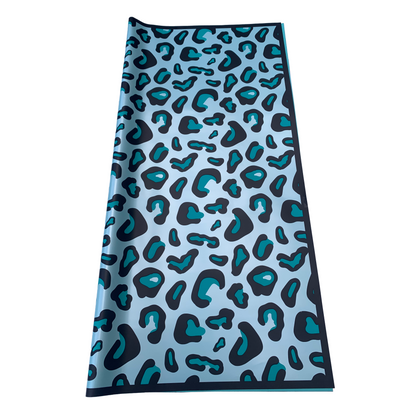 Bopp Silk Wrap: LEOPARD PRINT TURQUOISE EPP0895A (Pack of 20)(R2.45ea)