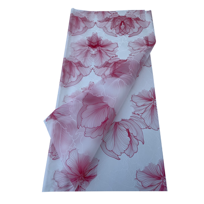 Bopp Silk Wrap: PINK FLOWER DESIGN EPP0985 (Pack of 20)(R2.45ea)