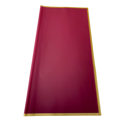 Bopp Silk Wrap: WINE RED WITH GOLD BORDER EPP1002 (Pack of 20)(R2.45ea)