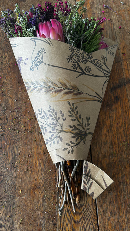 Meadow Print Bouquet Drop-In Carry Bag 3 (pack of 20)