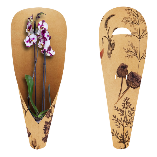 Meadow Print Large Orchid Carry Bags (Pack of 20) (R19.49ea)