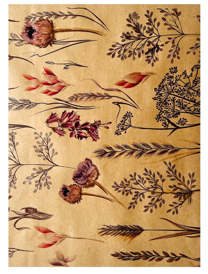 Meadow Print Kraft Orchid Pot Cover Drop-In Sleeve (Pack of 20) (R10.29ea)