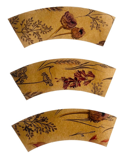 Meadow Print Kraft Pot Cover For Plants (pack of 20)