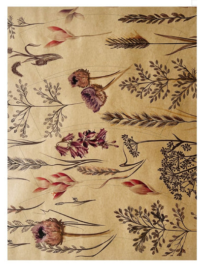 Meadow Print Kraft Pot Cover For Plants (pack of 20)