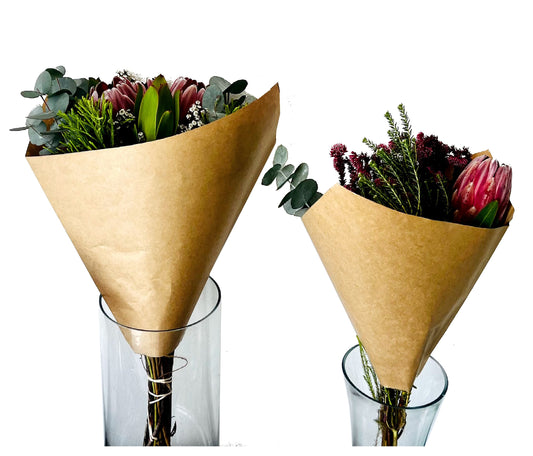 Plain Kraft Eco Bouquet Drop-In Sleeve 2 (Pack of 20)