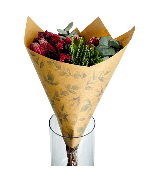 Eucalyptus Print 80gsm Kraft Paper Sheets (Pack of 250 sheets)(R2.59c Per Sheet)