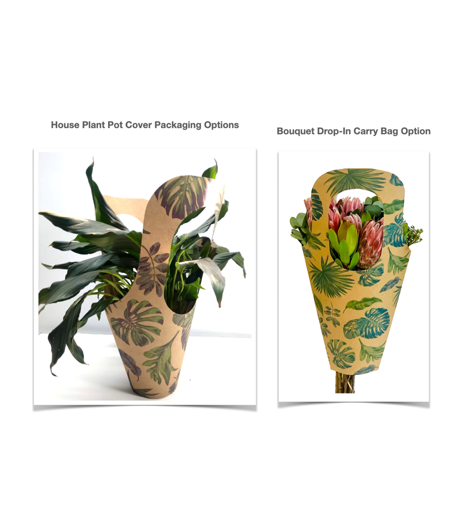 Fynbos Print Bouquet Drop-In Carry Bag 1 (Pack of 20)