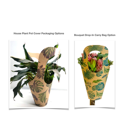 Fynbos Print Bouquet Drop-In Carry Bag 1 (Pack of 20)