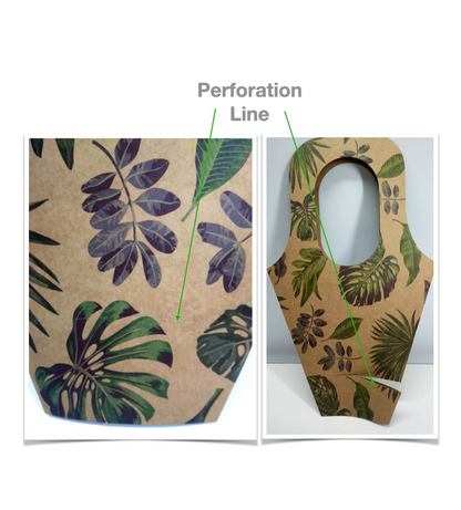 WildFlower Print Bouquet Drop-In Carry Bag 1 (Pack of 20)
