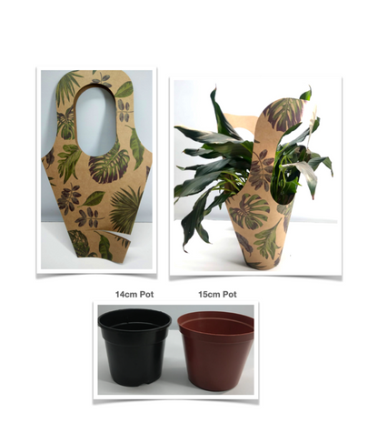 Protea Print Bouquet Drop-In Carry Bag 1 (Pack of 20)