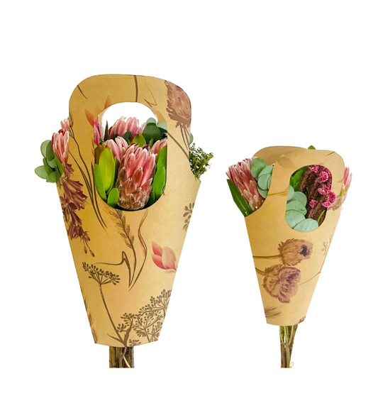 Meadow Print Bouquet Drop-In Carry Bag 1 (Pack of 20)